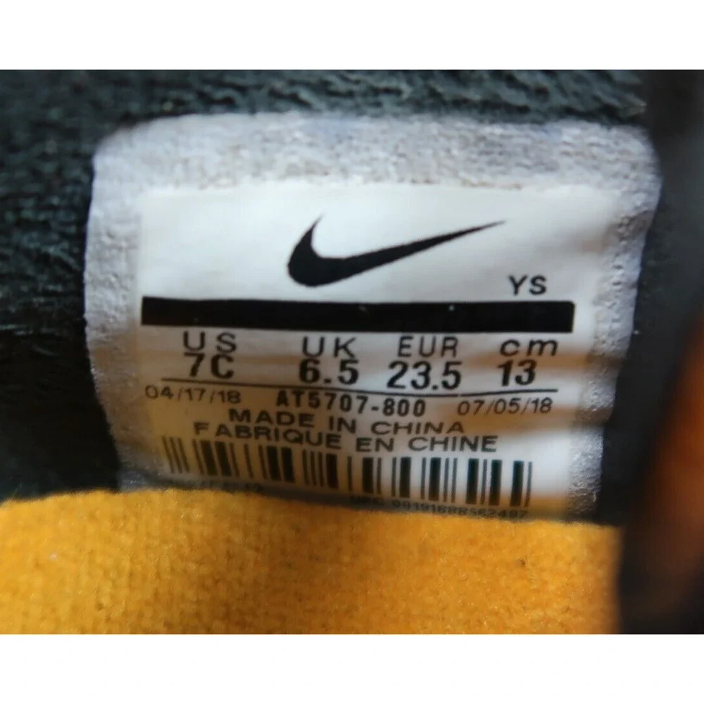 Nike Shoes Kids 7 Sneakers KD 11 Little Big Cats Slip On Toddler Orange Black